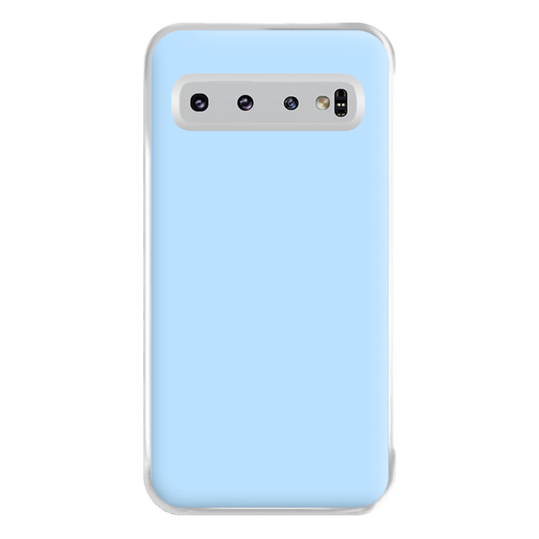 Back To Casics - Pretty Pastels - Plain Blue Phone Case for Galaxy S10 Plus