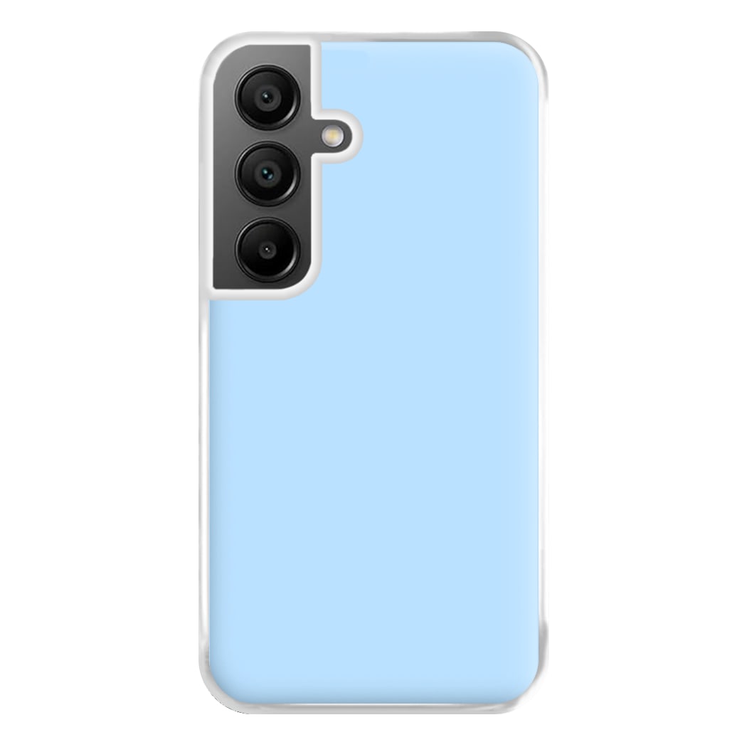 Back To Casics - Pretty Pastels - Plain Blue Phone Case for Galaxy A55