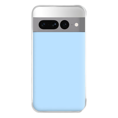 Back To Casics - Pretty Pastels - Plain Blue Phone Case for Google Pixel 7 Pro