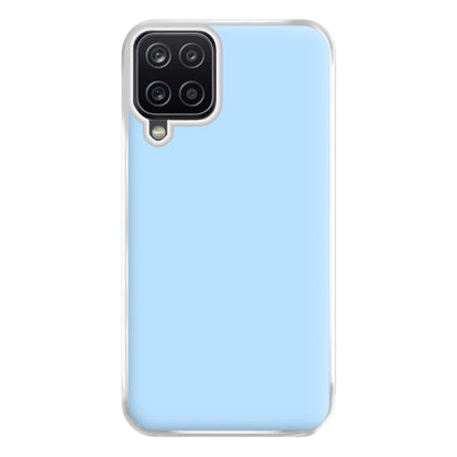 Back To Casics - Pretty Pastels - Plain Blue Phone Case for Galaxy A12