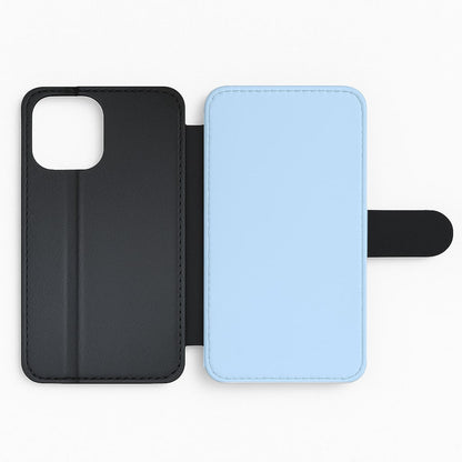 Back To Casics - Pretty Pastels - Plain Blue Flip Phone Case