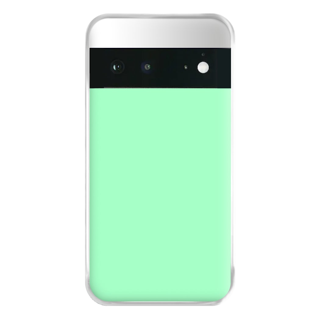 Back To Casics - Pretty Pastels - Plain Green Phone Case for Google Pixel 6a