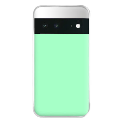 Back To Casics - Pretty Pastels - Plain Green Phone Case for Google Pixel 6a