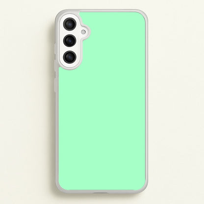 Back To Casics - Pretty Pastels - Plain Green  - Plain Phone Case for Galaxy A34