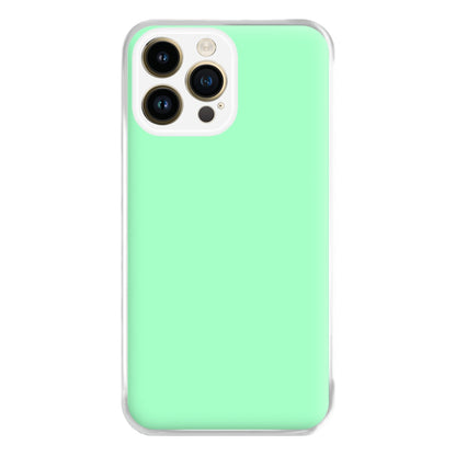 Back To Casics - Pretty Pastels - Plain Green Phone Case for iPhone 14 Pro Max