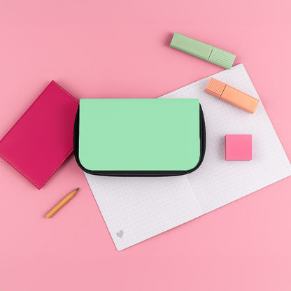 Back To Casics - Pretty Pastels - Plain Green Pencil Case