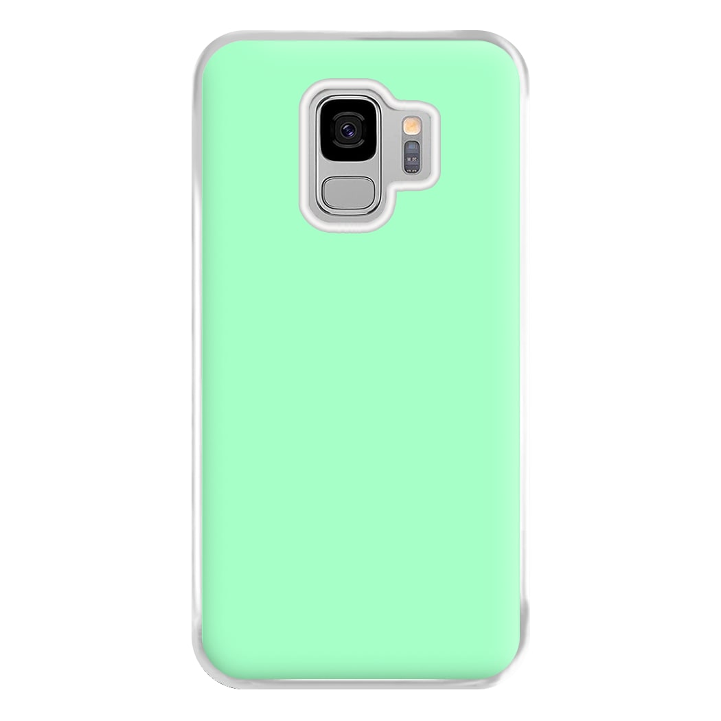 Back To Casics - Pretty Pastels - Plain Green Phone Case for Galaxy S9 Plus