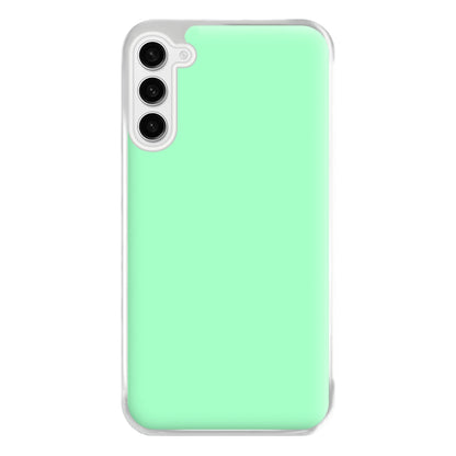 Back To Casics - Pretty Pastels - Plain Green Phone Case for Galaxy S23FE