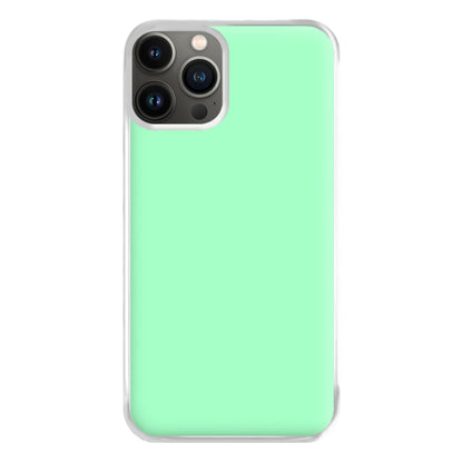 Back To Casics - Pretty Pastels - Plain Green Phone Case for iPhone 13 Pro Max