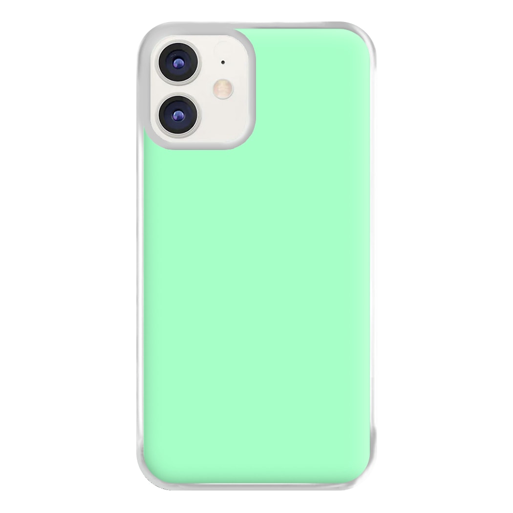 Back To Casics - Pretty Pastels - Plain Green Phone Case for iPhone 11