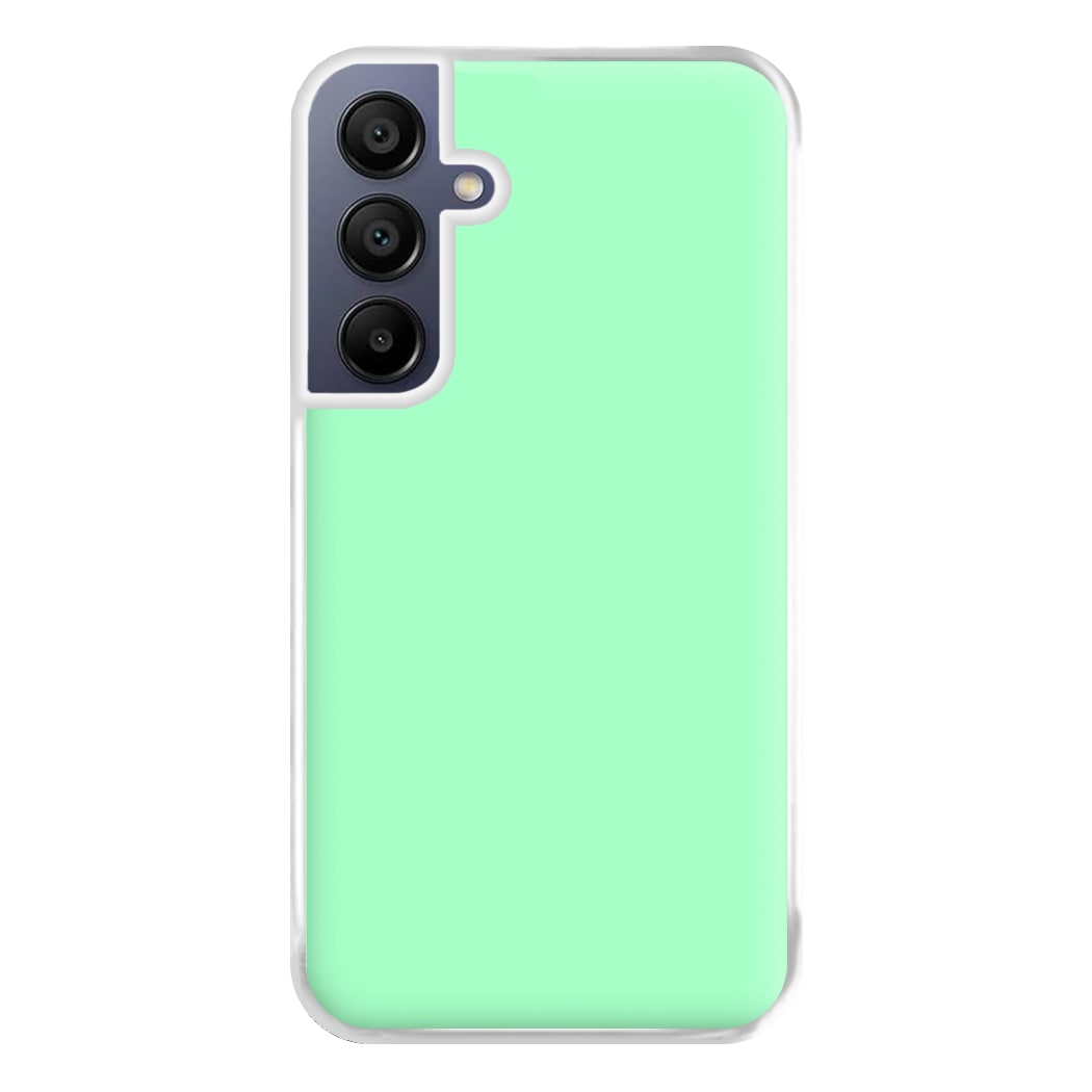 Back To Casics - Pretty Pastels - Plain Green Phone Case for Galaxy A16