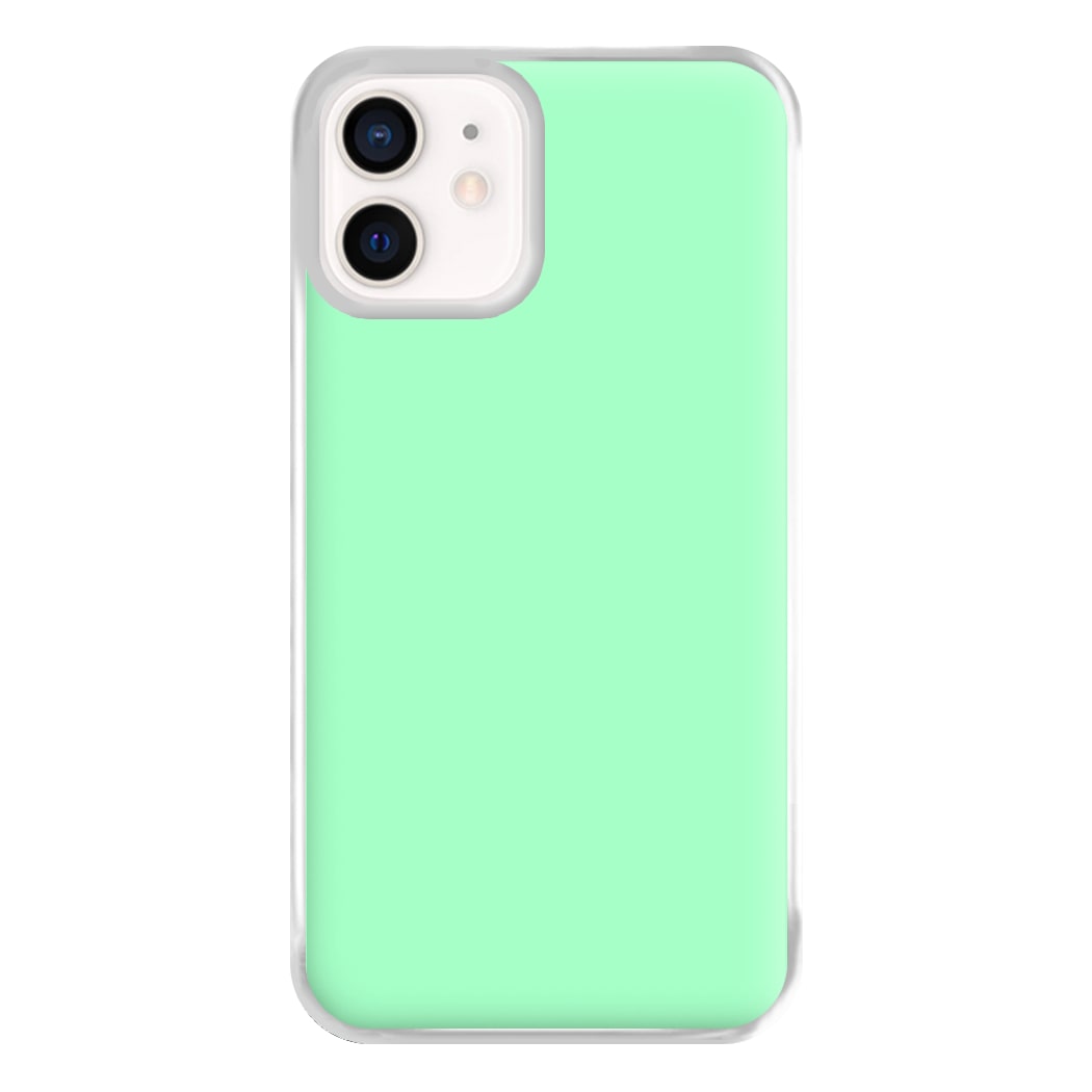 Back To Casics - Pretty Pastels - Plain Green Phone Case for iPhone 12 Mini