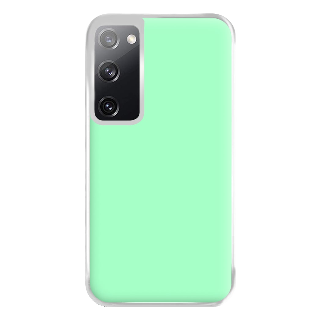 Back To Casics - Pretty Pastels - Plain Green Phone Case for Galaxy S20