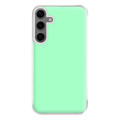 Back To Casics - Pretty Pastels - Plain Green Phone Case for Galaxy S24FE