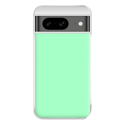 Back To Casics - Pretty Pastels - Plain Green Phone Case for Google Pixel 8