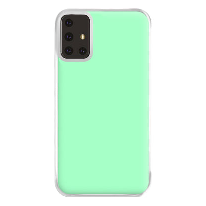 Back To Casics - Pretty Pastels - Plain Green Phone Case for Galaxy A71