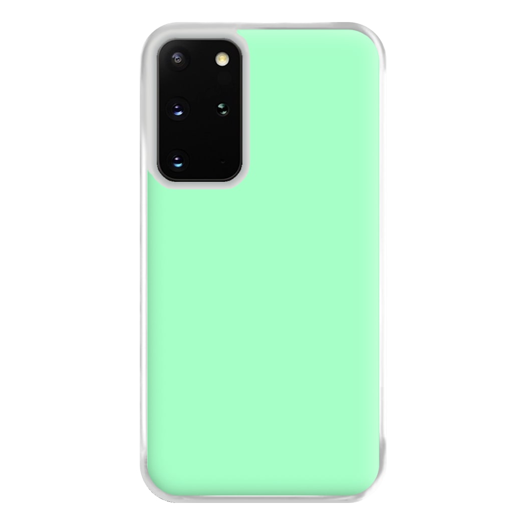 Back To Casics - Pretty Pastels - Plain Green Phone Case for Galaxy S20 Plus