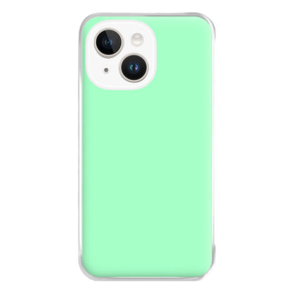 Back To Casics - Pretty Pastels - Plain Green Phone Case for iPhone 14 Plus