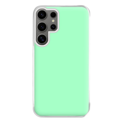 Back To Casics - Pretty Pastels - Plain Green Phone Case for Galaxy S24 Ultra