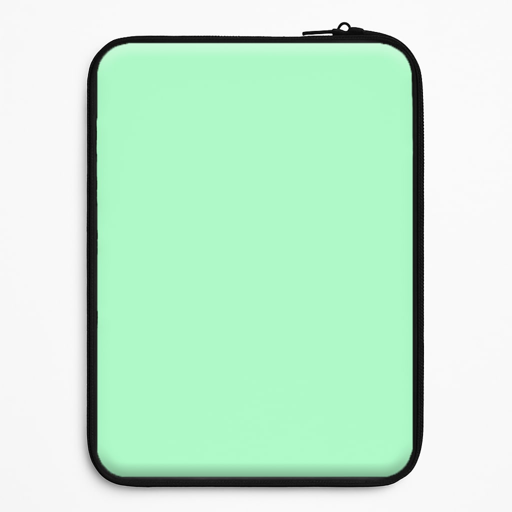 Back To Casics - Pretty Pastels - Plain Green Laptop Sleeve