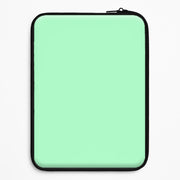 Back To Casics - Pretty Pastels - Plain Green Laptop Sleeve 1