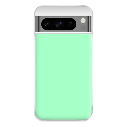 Back To Casics - Pretty Pastels - Plain Green Phone Case for Google Pixel 8 Pro