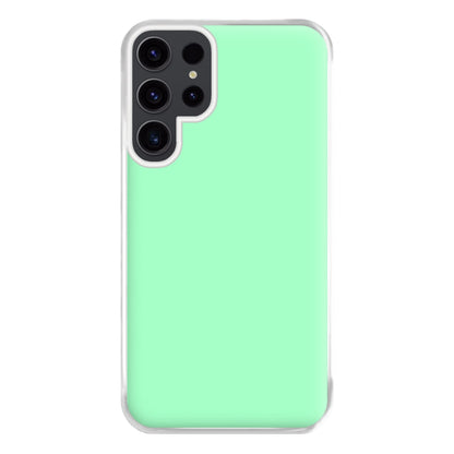 Back To Casics - Pretty Pastels - Plain Green Phone Case for Galaxy S23 Ultra