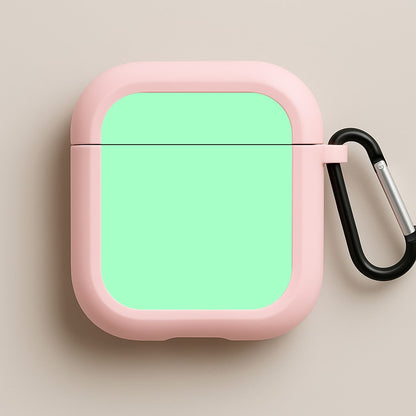 Back To Casics - Pretty Pastels - Plain Green Pink AirPods Case