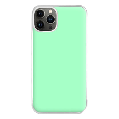 Back To Casics - Pretty Pastels - Plain Green Phone Case for iPhone 13