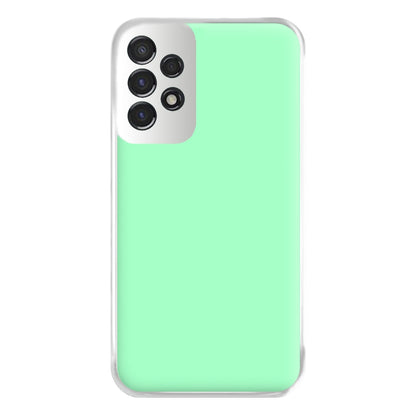 Back To Casics - Pretty Pastels - Plain Green Phone Case for Galaxy A53