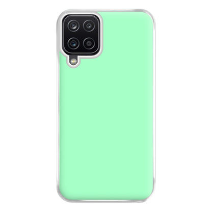 Back To Casics - Pretty Pastels - Plain Green Phone Case for Galaxy A12