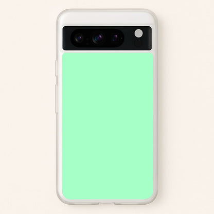 Back To Casics - Pretty Pastels - Plain Green  - Plain Phone Case for Google Pixel 8 Pro