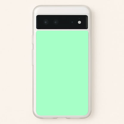 Back To Casics - Pretty Pastels - Plain Green  - Plain Phone Case for Google Pixel 6