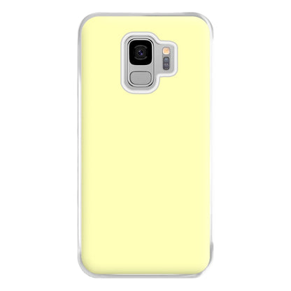 Back To Casics - Pretty Pastels - Plain Yellow Phone Case for Galaxy S9 Plus