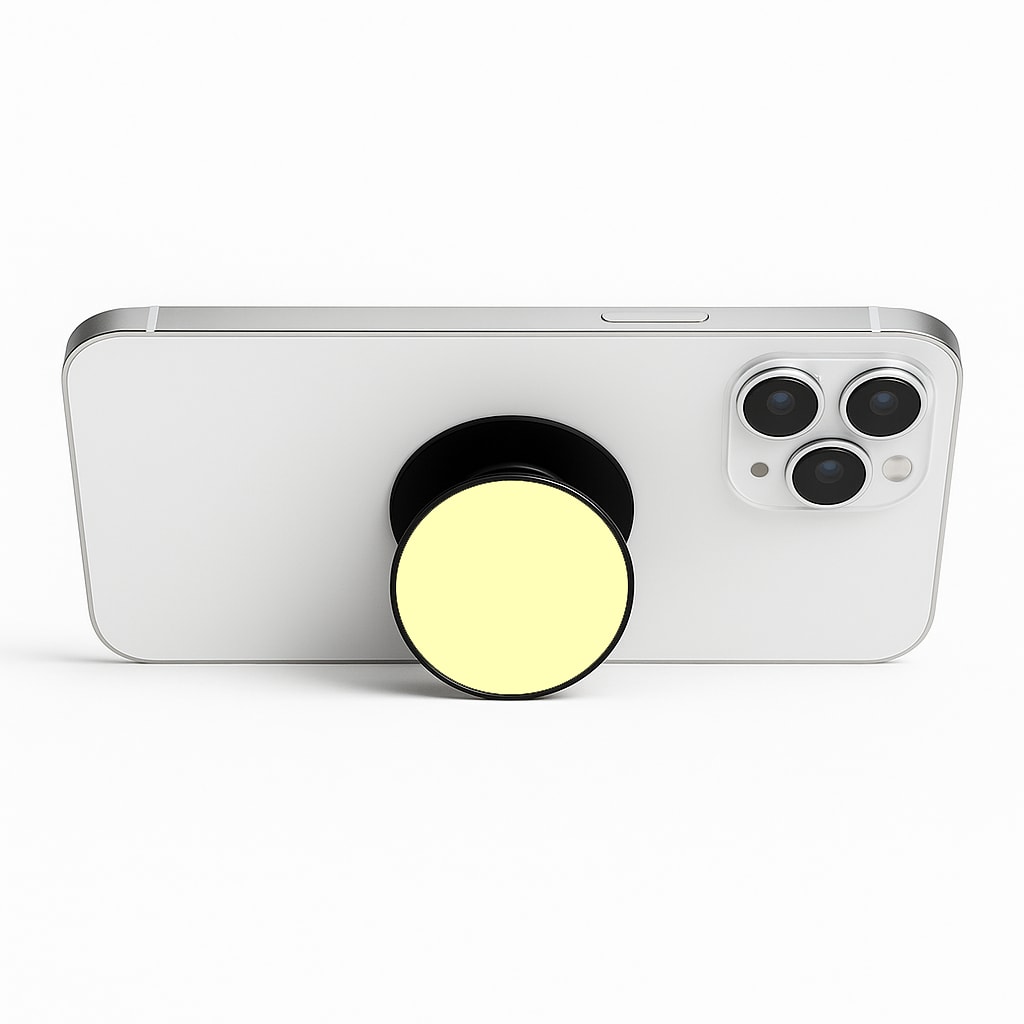 Back To Casics - Pretty Pastels - Plain Yellow Phone Stand