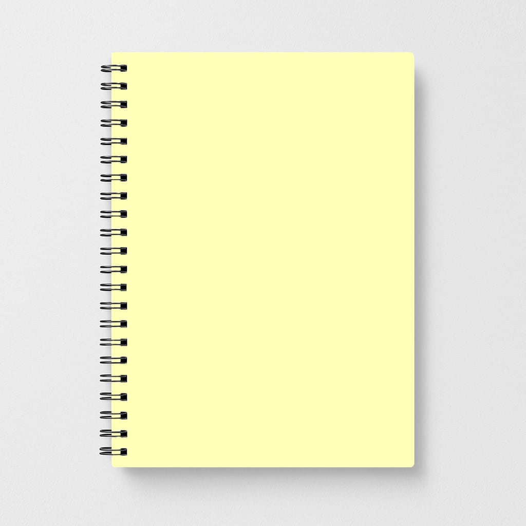 Back To Casics - Pretty Pastels - Plain Yellow Notebook