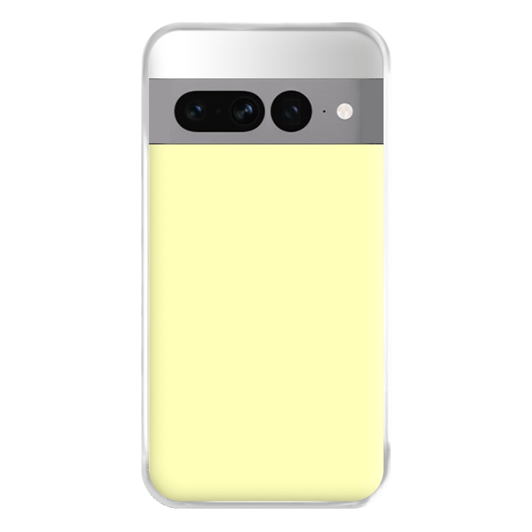 Back To Casics - Pretty Pastels - Plain Yellow Phone Case for Google Pixel 7 Pro