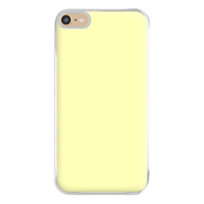 Back To Casics - Pretty Pastels - Plain Yellow Phone Case for iPhone 6 Plus / 7 Plus / 8 Plus