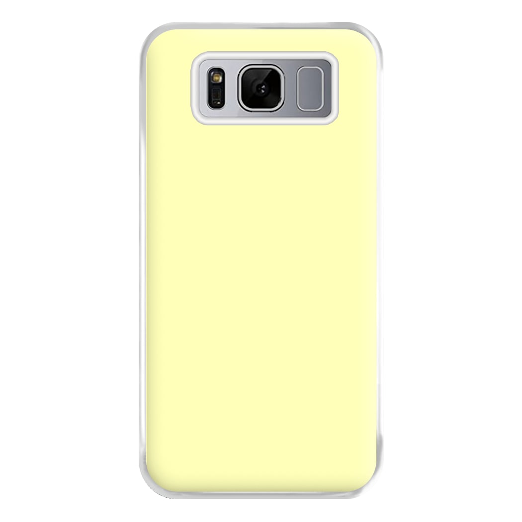 Back To Casics - Pretty Pastels - Plain Yellow Phone Case for Galaxy S8 Plus