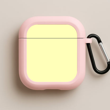 Back To Casics - Pretty Pastels - Plain Yellow Pink AirPods Case