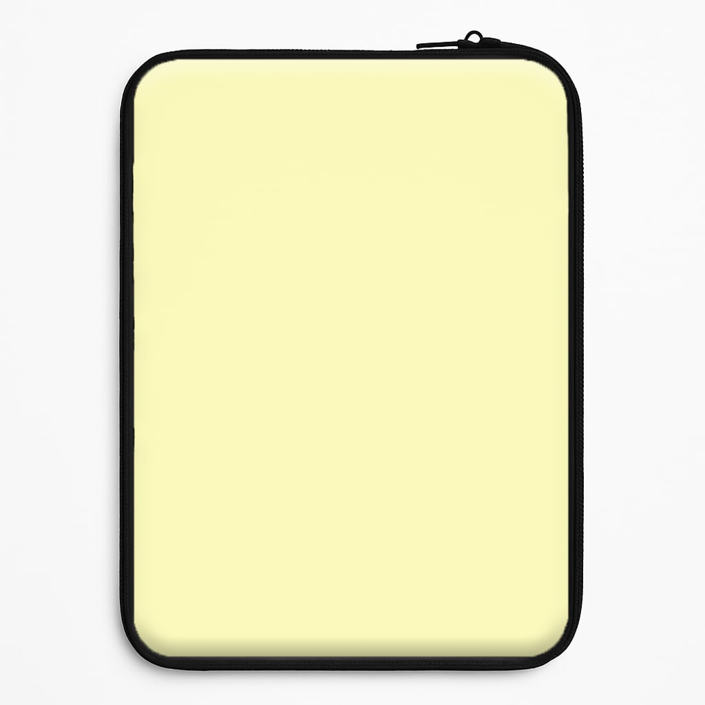 Back To Casics - Pretty Pastels - Plain Yellow Laptop Sleeve