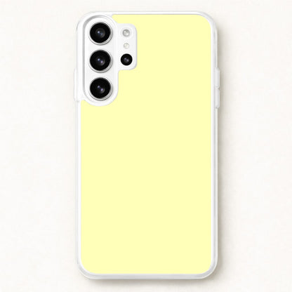 Back To Casics - Pretty Pastels - Plain Yellow Phone Case for Galaxy S26 Ultra
