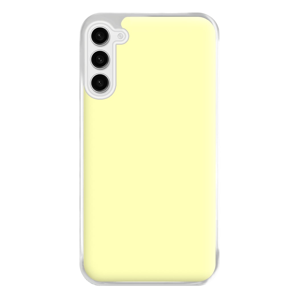 Back To Casics - Pretty Pastels - Plain Yellow Phone Case for Galaxy S23FE