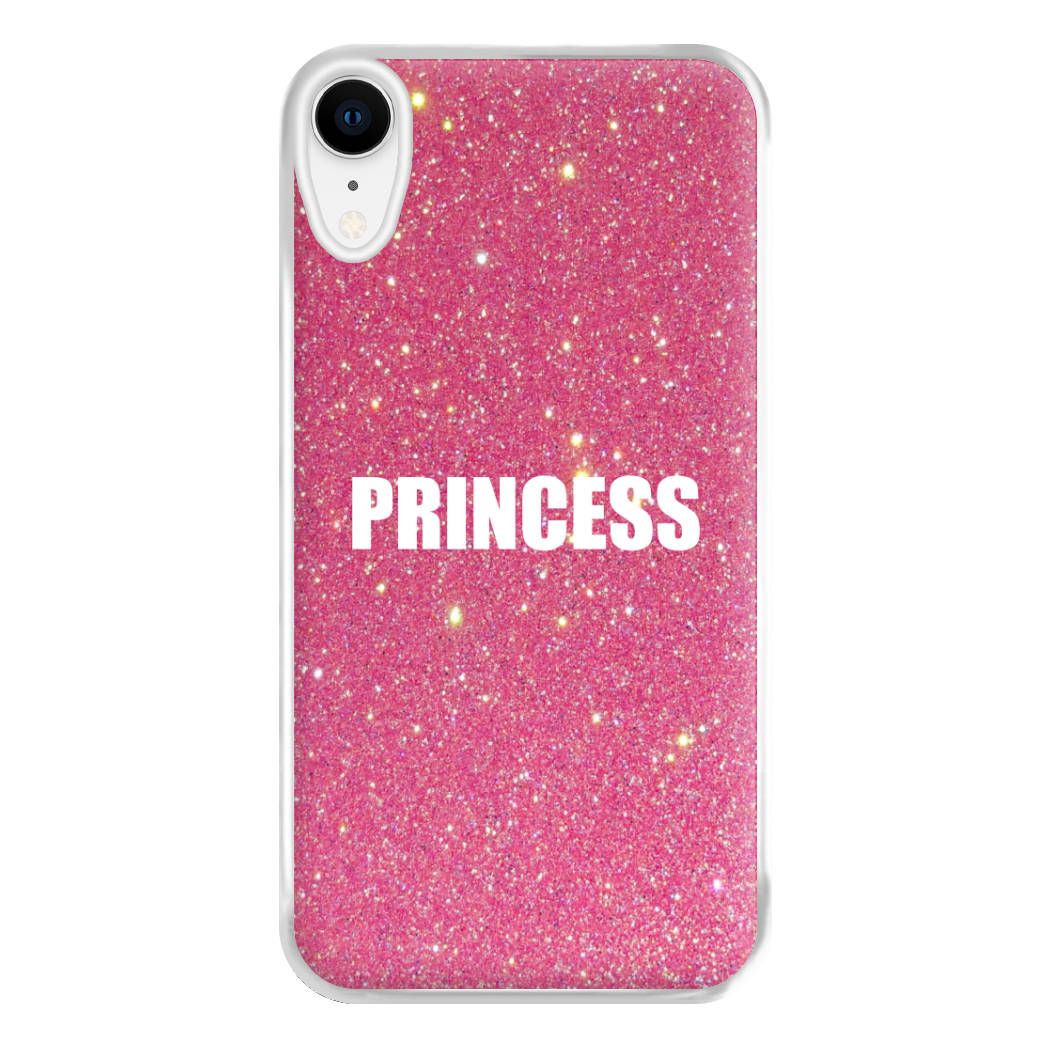 Glittery Pink Princess Phone Case for iPhone XR