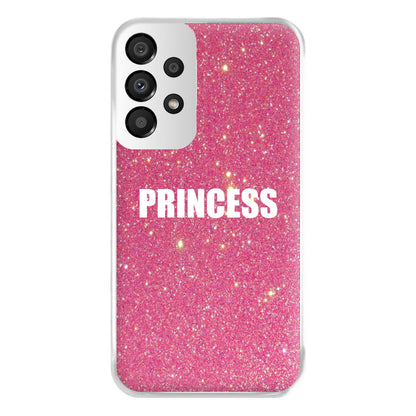 Glittery Pink Princess Phone Case for Galaxy A33