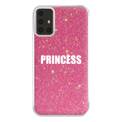 Glittery Pink Princess Phone Case for Galaxy A71