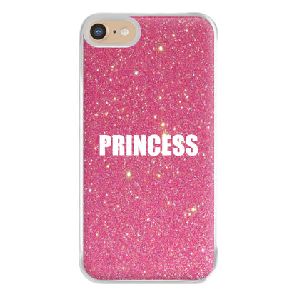 Glittery Pink Princess Phone Case for iPhone 6 / 7 / 8 / SE