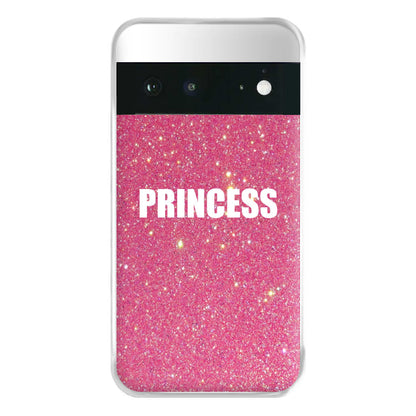 Glittery Pink Princess Phone Case for Google Pixel 6a