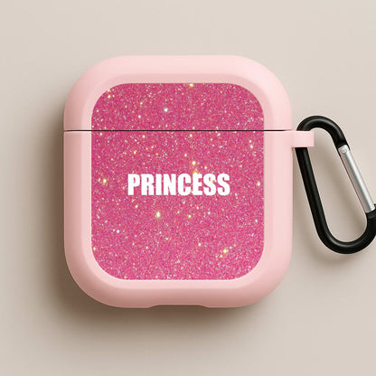Glittery Pink Princess Pink AirPods Case