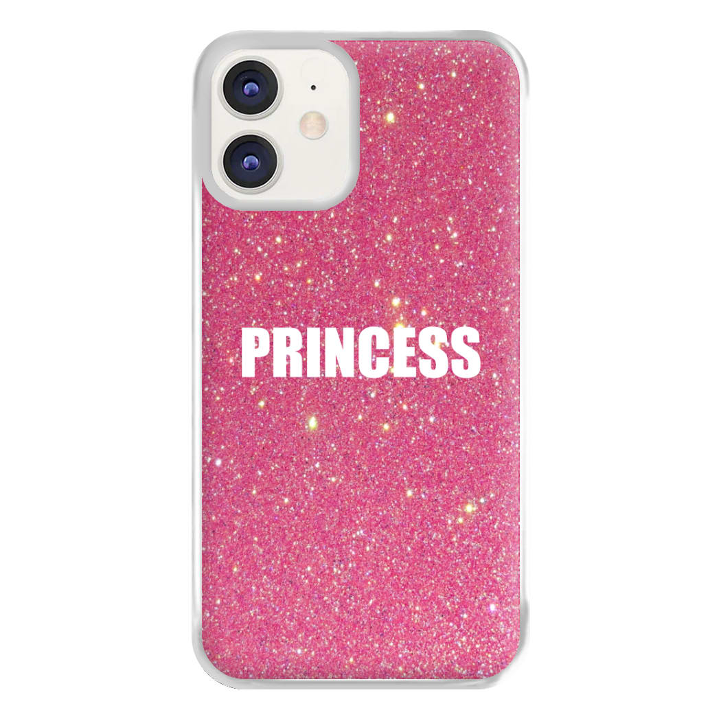 Glittery Pink Princess Phone Case for iPhone 12 / 12 Pro